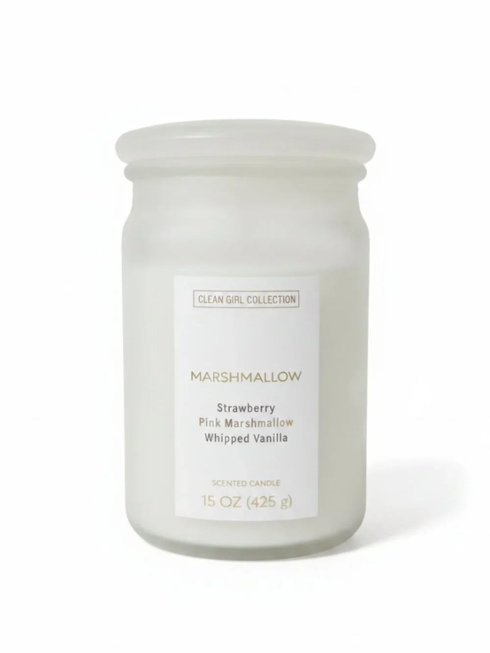 Marshmallow Scented Candle • Clean Girl Collection • 15 oz